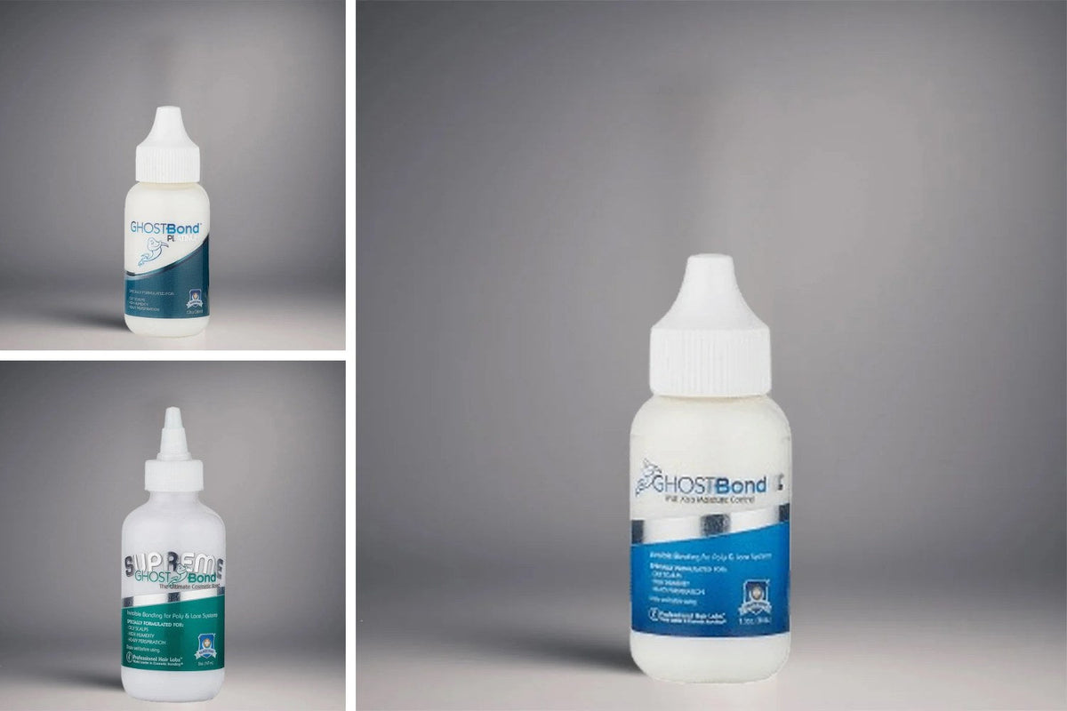Ghostbond XL, Ghostbond Platinum and Ghostbond Supreme hair system adhesives