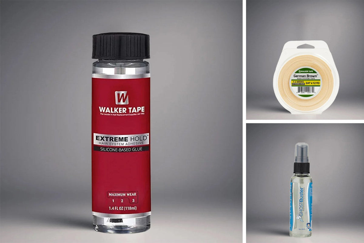 Walker Extreme Hold, Walker German Brown tape and Ghostbuster adhesive remover